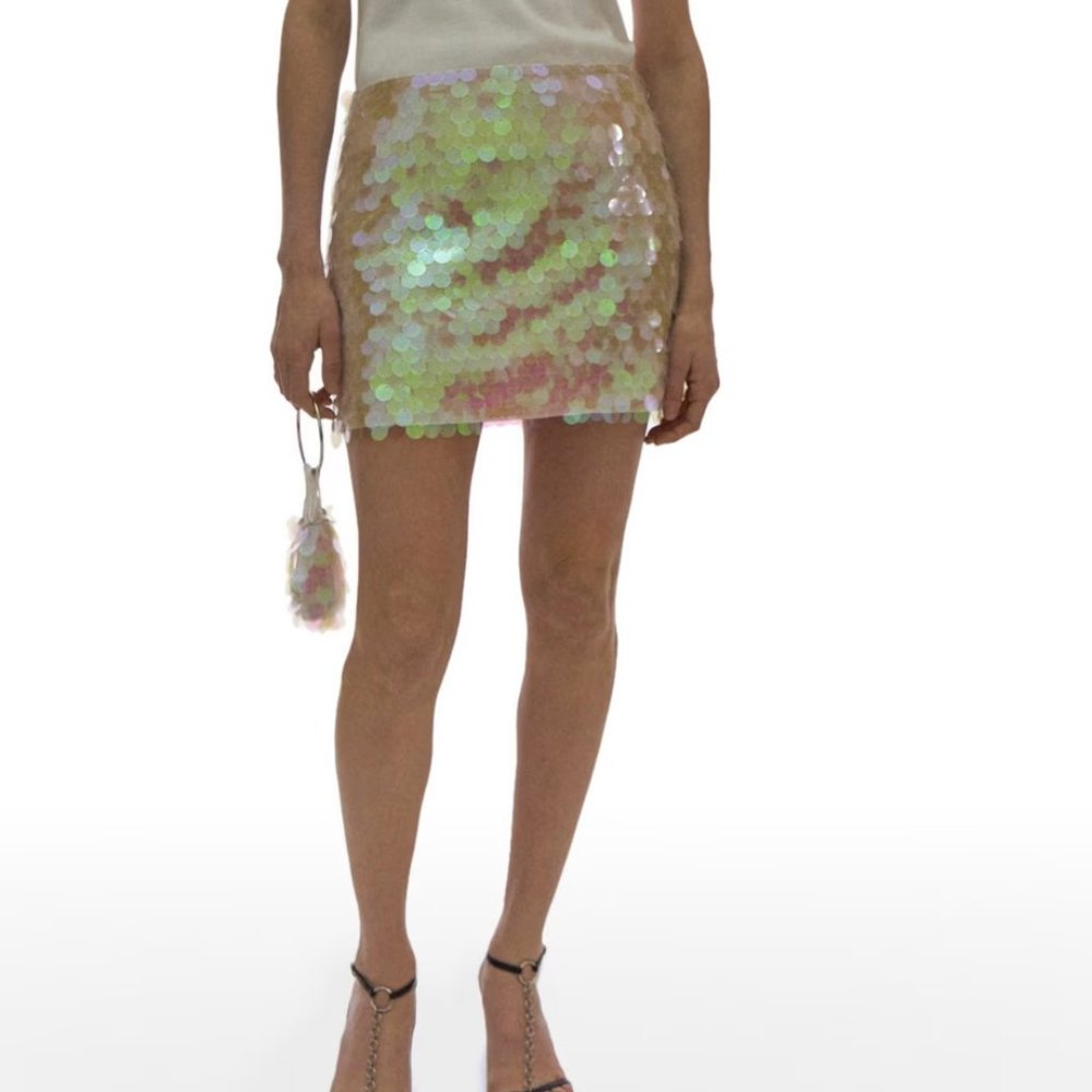 NWT Helmut Lang Sequin Skirt